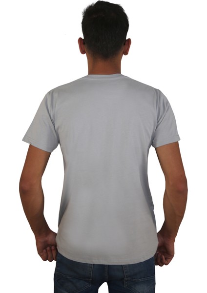 Erkek %100 Pamuklu Bisiklet Yaka Tişört, Nefes Alabilen Kaliteli T-Shirt fiyatları