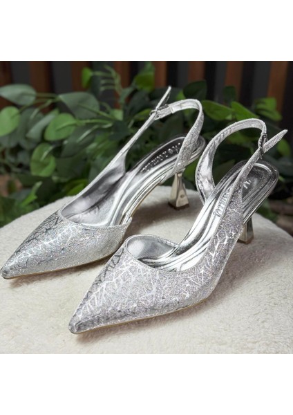 Parlak Işıltılı Özel Gün Topuklu Ayakkabı M1110 modelleri