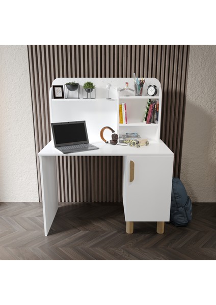 Bohem Çalışma Masası Tamamı Mdf Beyaz fiyatları