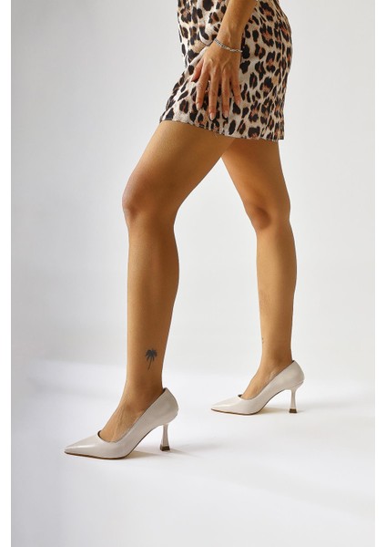 Celestine Bej Rugan Sivri Burunlu Stiletto fiyatları