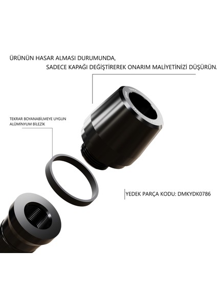 Dmk – Duke 390 Uyumlu Grenaj Koruma Takozu (2013-2022)(SİYAH) fiyatları