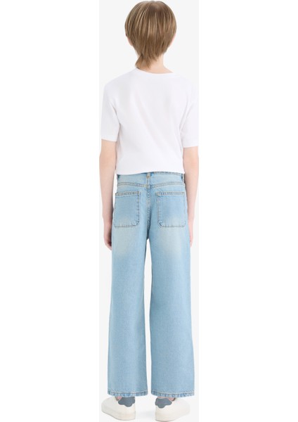 Erkek Çocuk Wide Leg Geniş Paça Jean Pantolon D6844A825SM