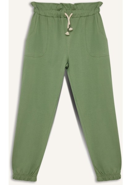 Kız Çocuk Beli Lastikli Cepli Jogger Eşofman Altı Z8779A625SM