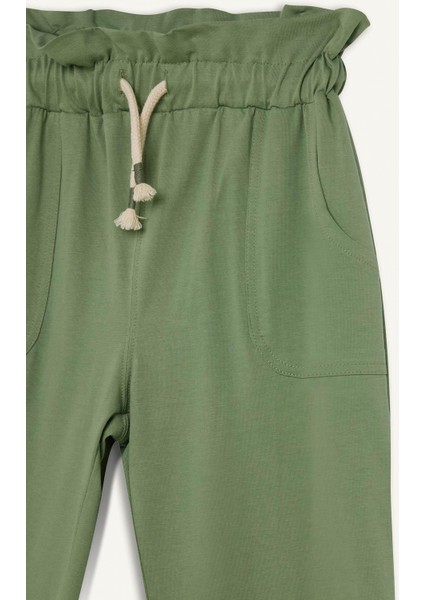 Kız Çocuk Beli Lastikli Cepli Jogger Eşofman Altı Z8779A625SM