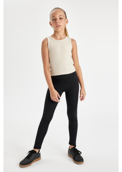 Kız Çocuk Standart Boy Siyah Tayt C9639A824AU