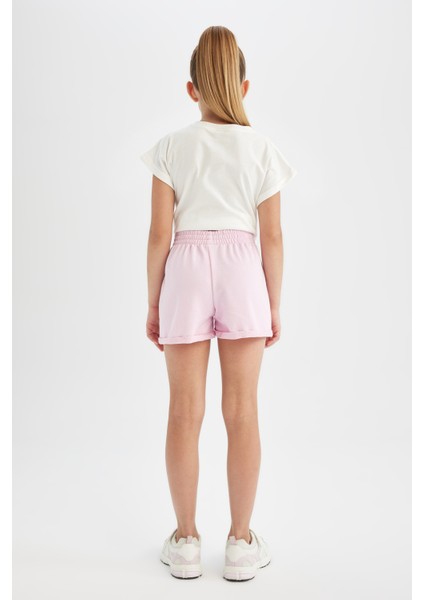 Kız Çocuk Baskılı Beli Lastikli Şort D0905A824HS indirimleri