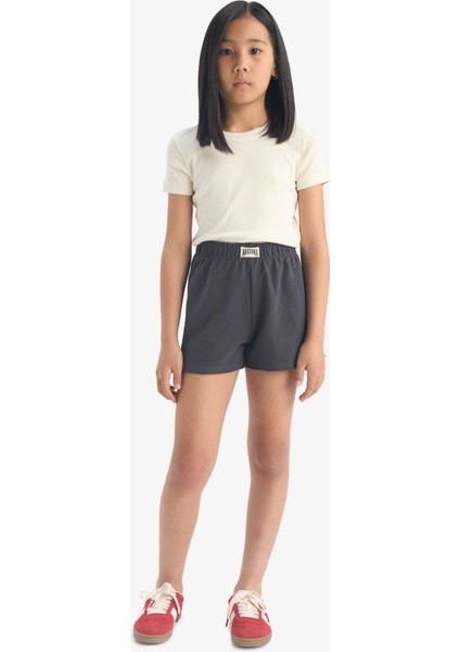 Kız Çocuk Dokuma Etiketli Şort C4712A824SM