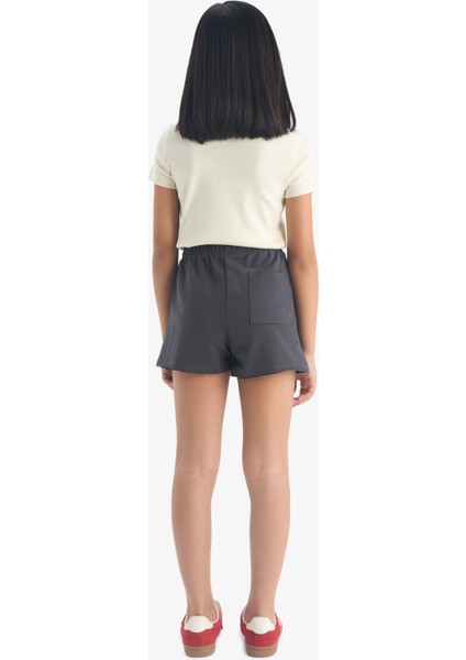 Kız Çocuk Dokuma Etiketli Şort C4712A824SM