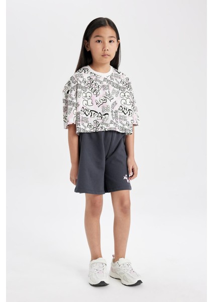 Kız Çocuk Baskılı Şort C5285A824SM indirimleri