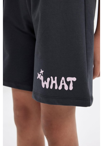 Kız Çocuk Baskılı Şort C5285A824SM