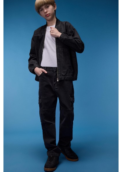 Erkek Çocuk Kargo Fit Jean Pantolon C7447A825SP fiyatları