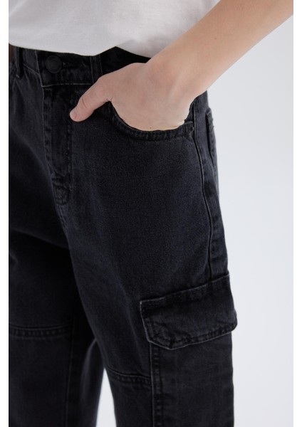 Erkek Çocuk Kargo Fit Jean Pantolon C7447A825SP
