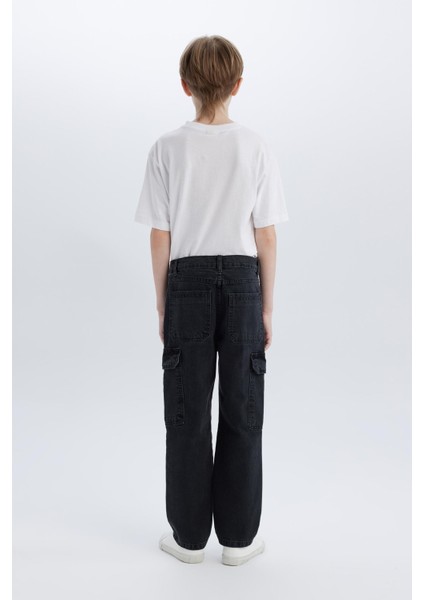 Erkek Çocuk Kargo Fit Jean Pantolon C7447A825SP