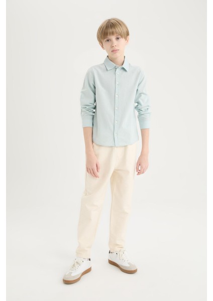 Erkek Çocuk Balloon Fit Standart Paça Twill Pantolon B6709A825SP fiyatları