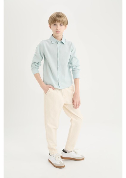 Erkek Çocuk Balloon Fit Standart Paça Twill Pantolon B6709A825SP modelleri