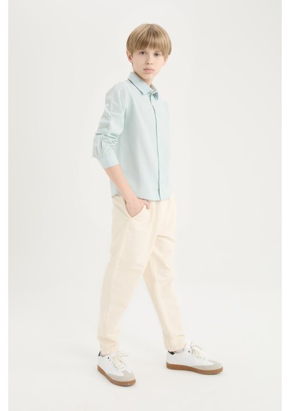 Erkek Çocuk Balloon Fit Standart Paça Twill Pantolon B6709A825SP fırsatları