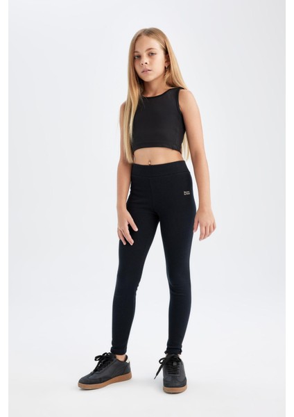 Kız Çocuk Standart Boy Fitilli Kaşkorse Etiketli Lacivert Tayt D0746A824AU fiyatları