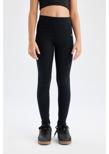 Kız Çocuk Standart Boy Fitilli Kaşkorse Etiketli Lacivert Tayt D0746A824AU fırsatları