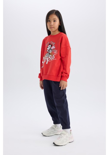 Kız Çocuk Beli Paçası Lastikli Cepli Basic Düz Jogger Eşofman Altı D3840A824WN fiyatları