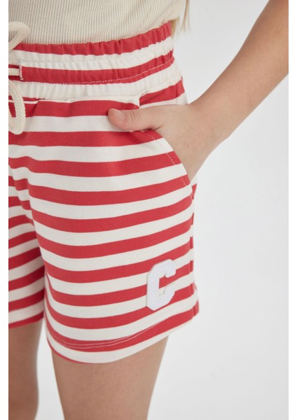 Kız Çocuk Çizgili Şort indirimleri