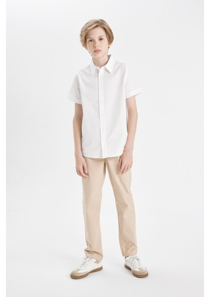 Erkek Çocuk Loose Fit Standart Paça Gabardin Pantolon B8938A824SM indirimleri