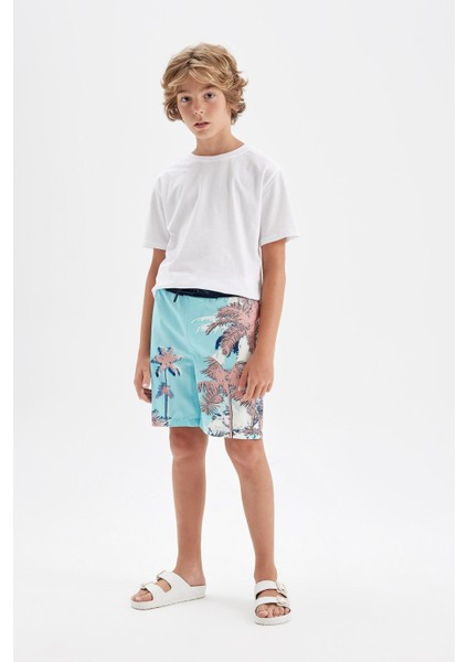 Erkek Çocuk Palmiye Desenli Deniz Şortu C3594A824HS fiyatları