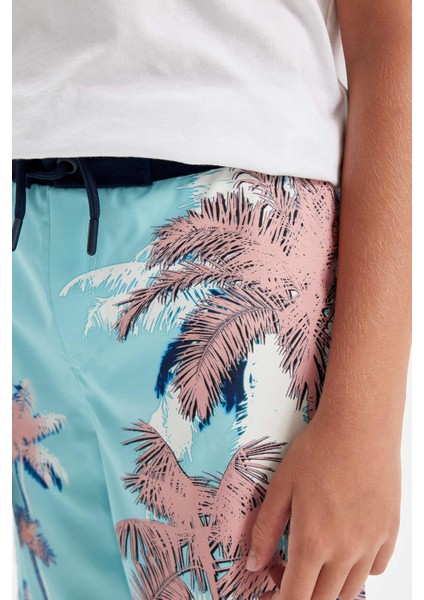 Erkek Çocuk Palmiye Desenli Deniz Şortu C3594A824HS indirimleri