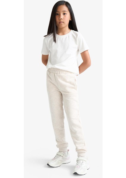 Kız Çocuk Standart Fit Basic Düz Beli Lastikli Okul Jogger Eşofman Altı Y1226A625AU fiyatları