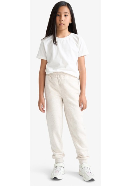 Kız Çocuk Standart Fit Basic Düz Beli Lastikli Okul Jogger Eşofman Altı Y1226A625AU modelleri
