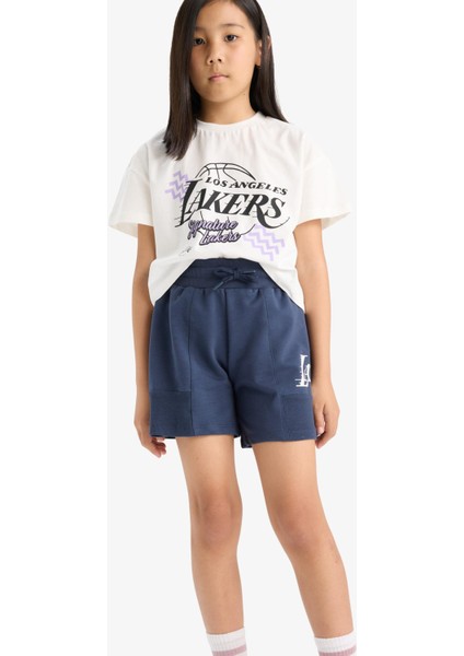 Kız Çocuk NBA Los Angeles Lakers Şort modelleri