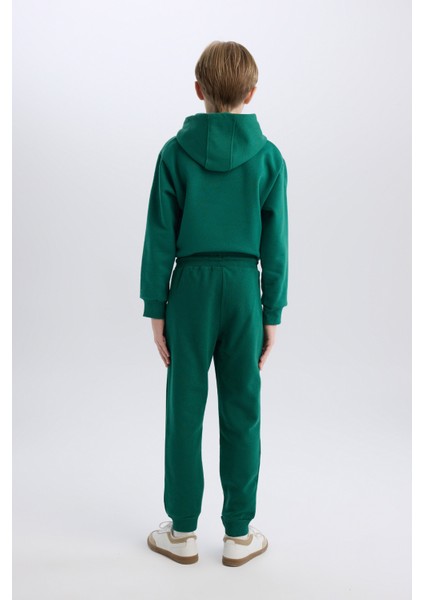 Erkek Çocuk Baskılı Beli Paçası Lastikli Cepli Jogger Eşofman Altı D2146A824WN
