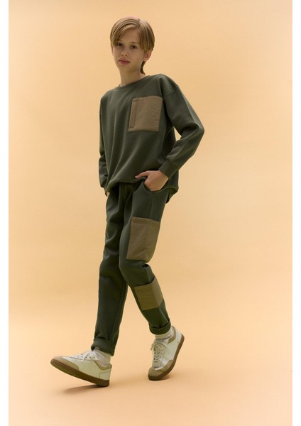 Erkek Çocuk Beli Lastikli Jogger Eşofman Altı D5818A824WN modelleri