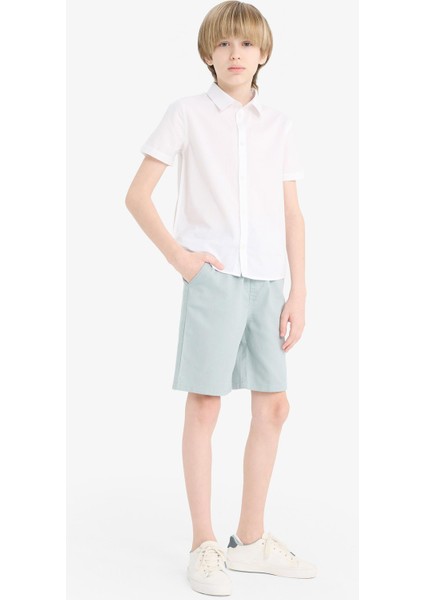 Erkek Çocuk Beli Lastikli Gabardin Şort E6677A825HS modelleri