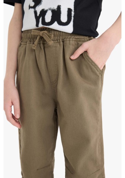 Erkek Çocuk Jogger Fit Standart Paça Gabardin Pantolon E1587A825SM indirimleri