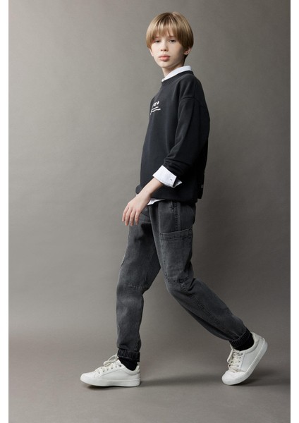 Erkek Çocuk Jogger Fit Jean Pantolon D7037A825SP fiyatları
