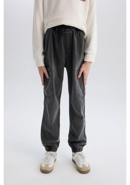 Erkek Çocuk Jogger Fit Jean Pantolon D7037A825SP
