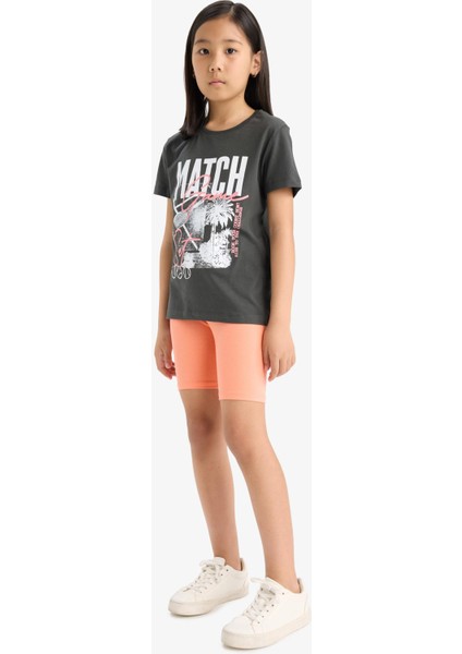 Kız Çocuk Kısa Boy Tayt B5591A825SM