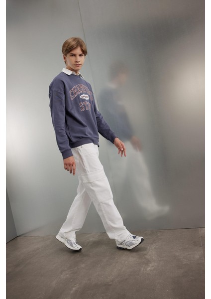 Erkek Çocuk Kargo Fit Düz Paça Jean Pantolon B5744A824SM modelleri