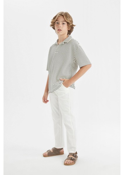 Erkek Çocuk Standart Paça Keten Görünümlü Pantolon C2981A824SM fiyatları