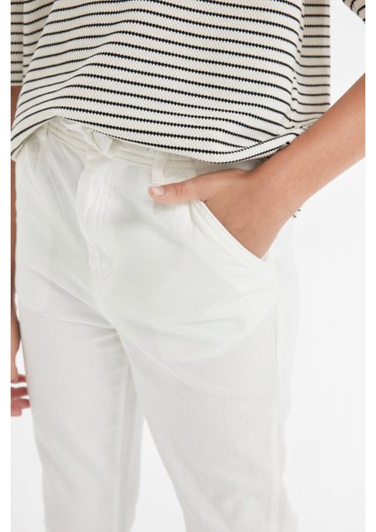 Erkek Çocuk Standart Paça Keten Görünümlü Pantolon C2981A824SM