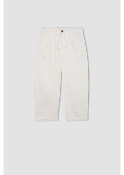 Erkek Çocuk Standart Paça Keten Görünümlü Pantolon C2981A824SM