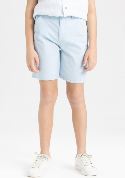 Erkek Çocuk Cepli Basic Düz Gabardin Şort C2955A824SM fırsatları