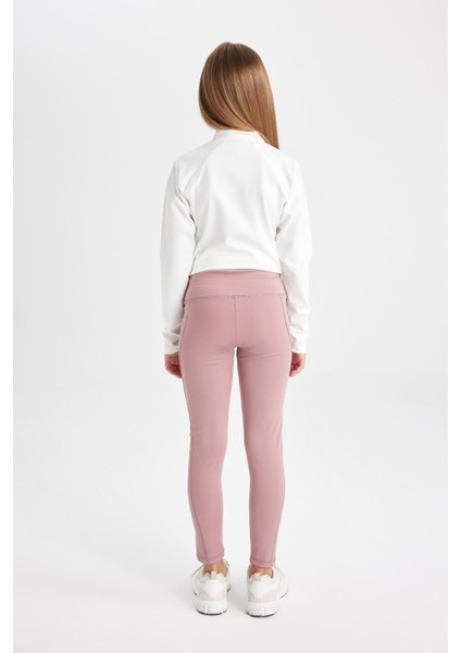 Kız Çocuk Basic Düz Standart Boy Cepli Tayt C9638A824AU