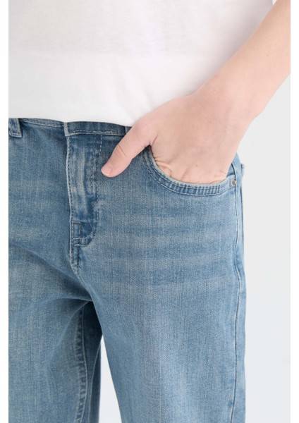 Erkek Çocuk Straight Fit Düz Paça Basic Düz Jean Pantolon indirimleri