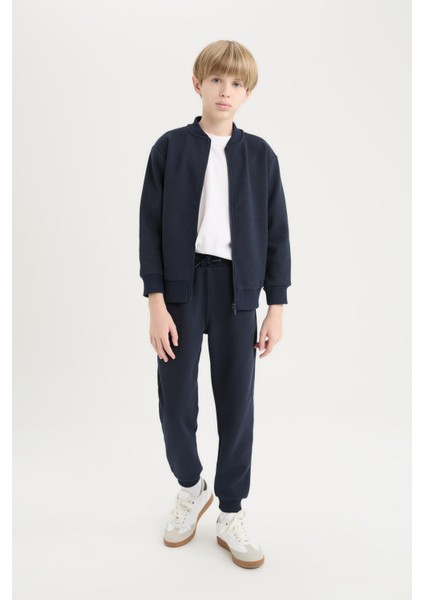 Erkek Çocuk Beli Paçası Lastikli Basic Düz Eşofman Altı D8530A825SP