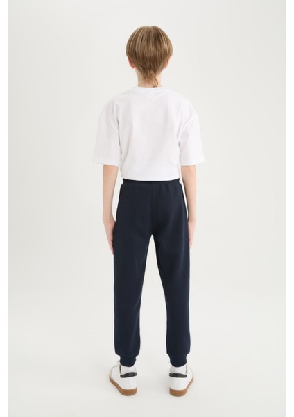 Erkek Çocuk Beli Paçası Lastikli Basic Düz Eşofman Altı D8530A825SP