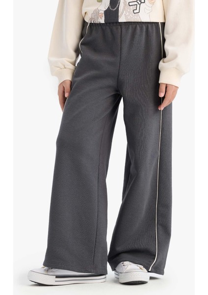 Kız Çocuk Wide Leg Beli Lastikli Geniş Bol Paça Eşofman Altı D9250A825SP modelleri