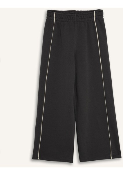 Kız Çocuk Wide Leg Beli Lastikli Geniş Bol Paça Eşofman Altı D9250A825SP