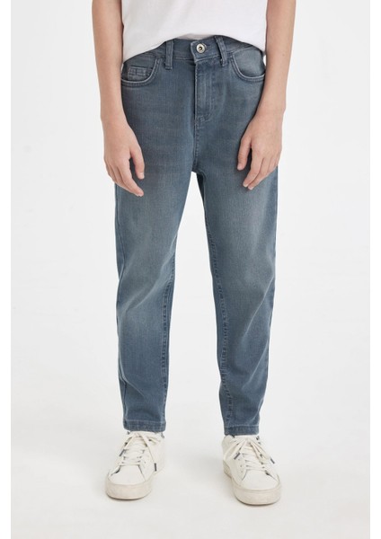 Erkek Çocuk Balloon Fit Dar Paça Cepli Jean Pantolon C5705A824WN fırsatları