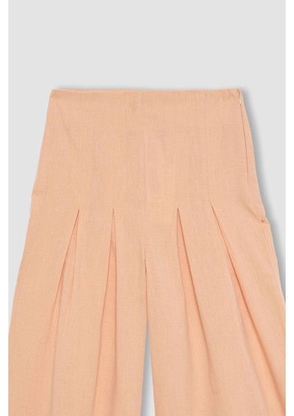 Kız Çocuk Wide Leg Geniş Bol Paça Pamuklu Pantolon C0448A824SP